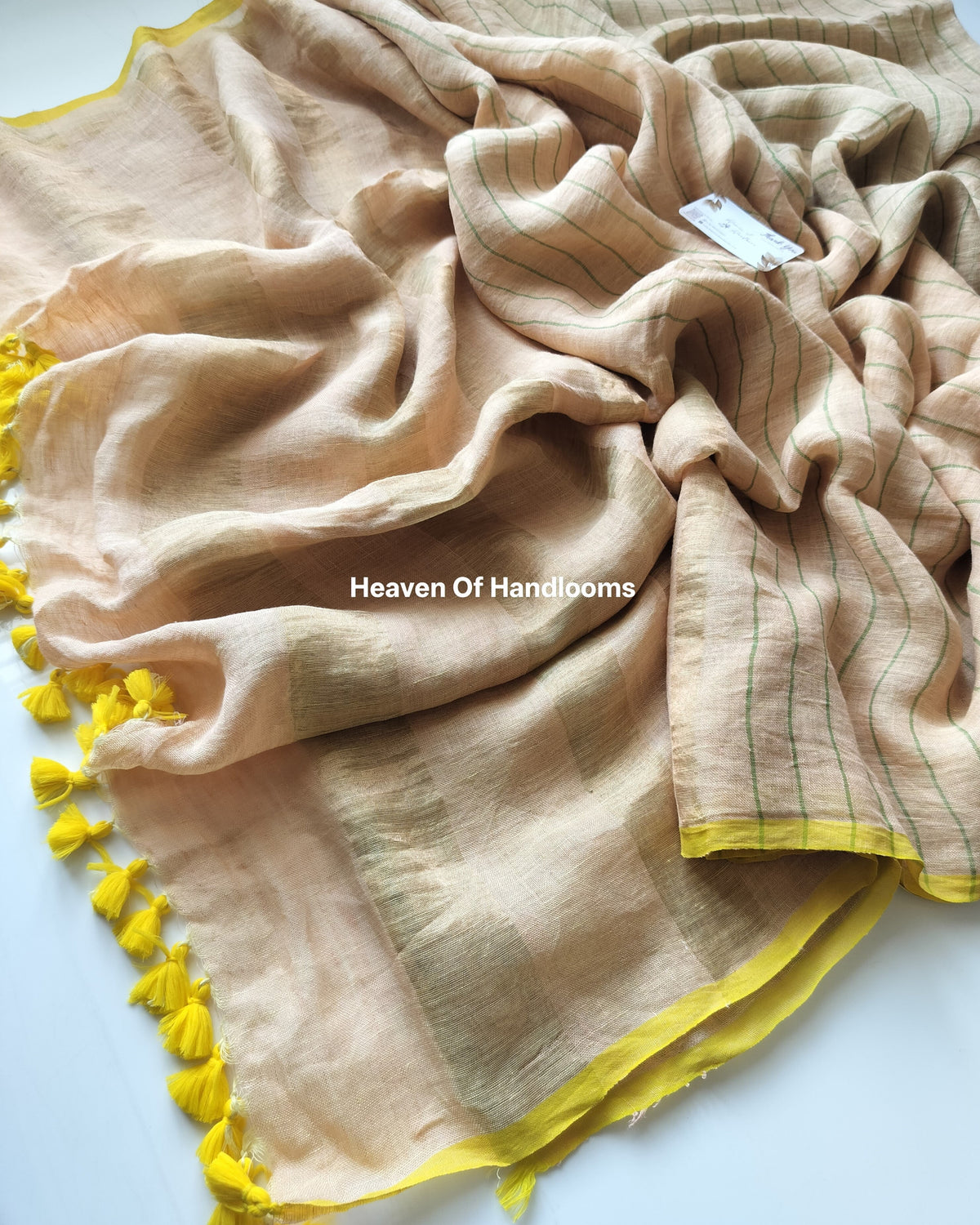 Linen by Linen - Pastel Yellow Border