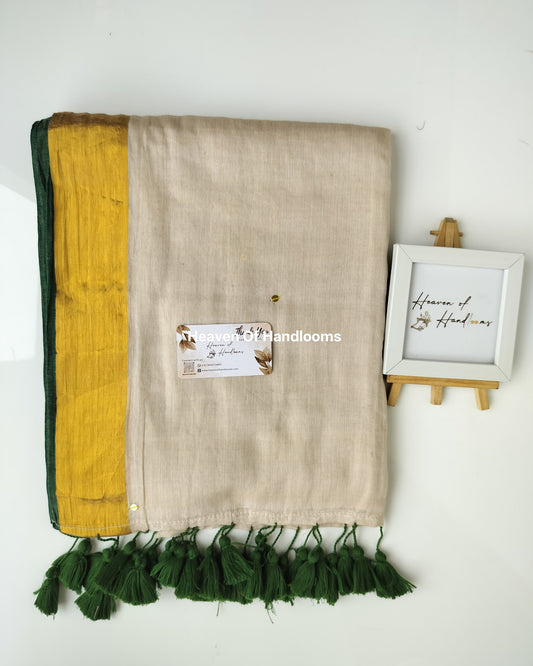 Onam-Vishu Saree - Green with Gini