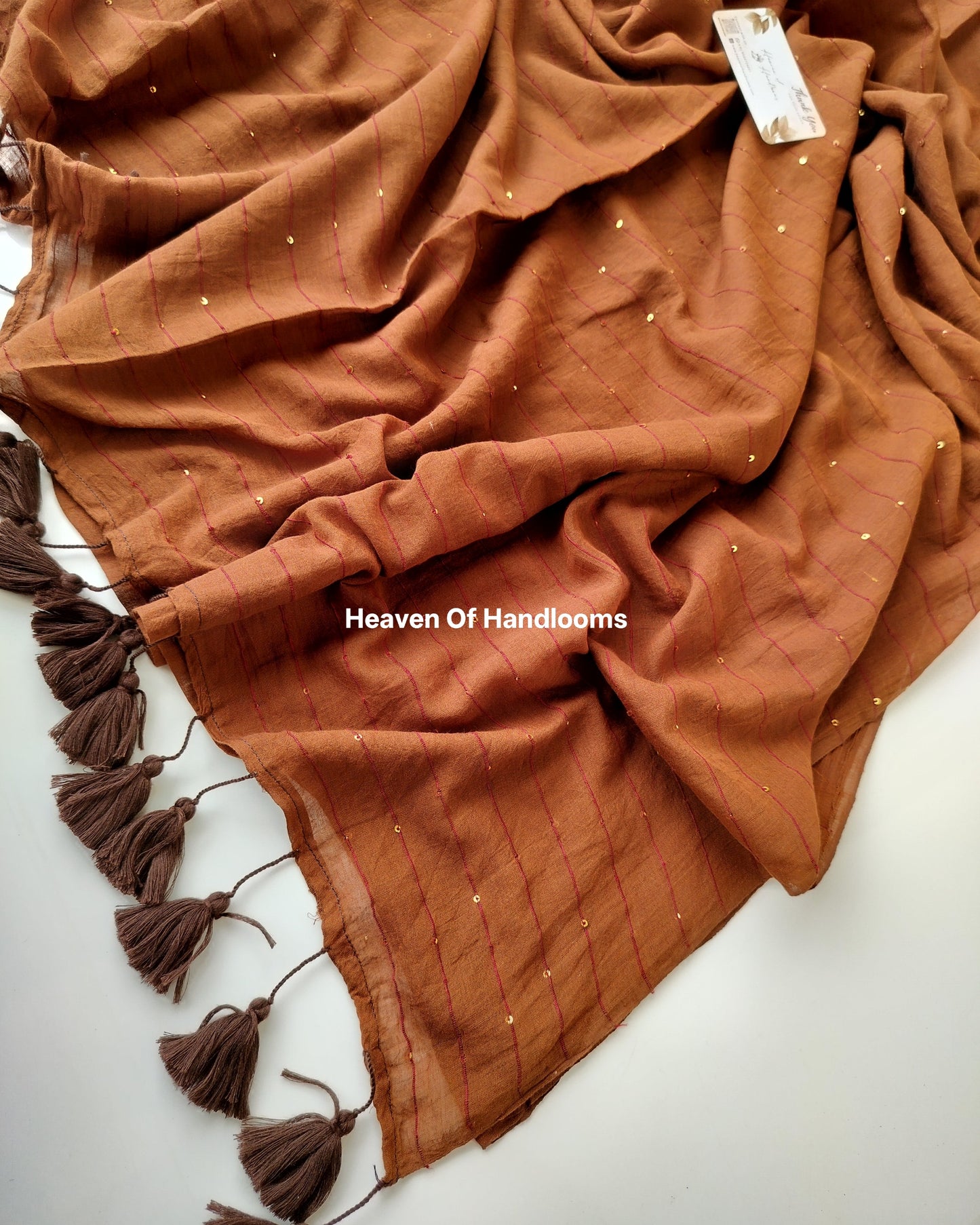 Contemporary Saree -  Brown Jonaki