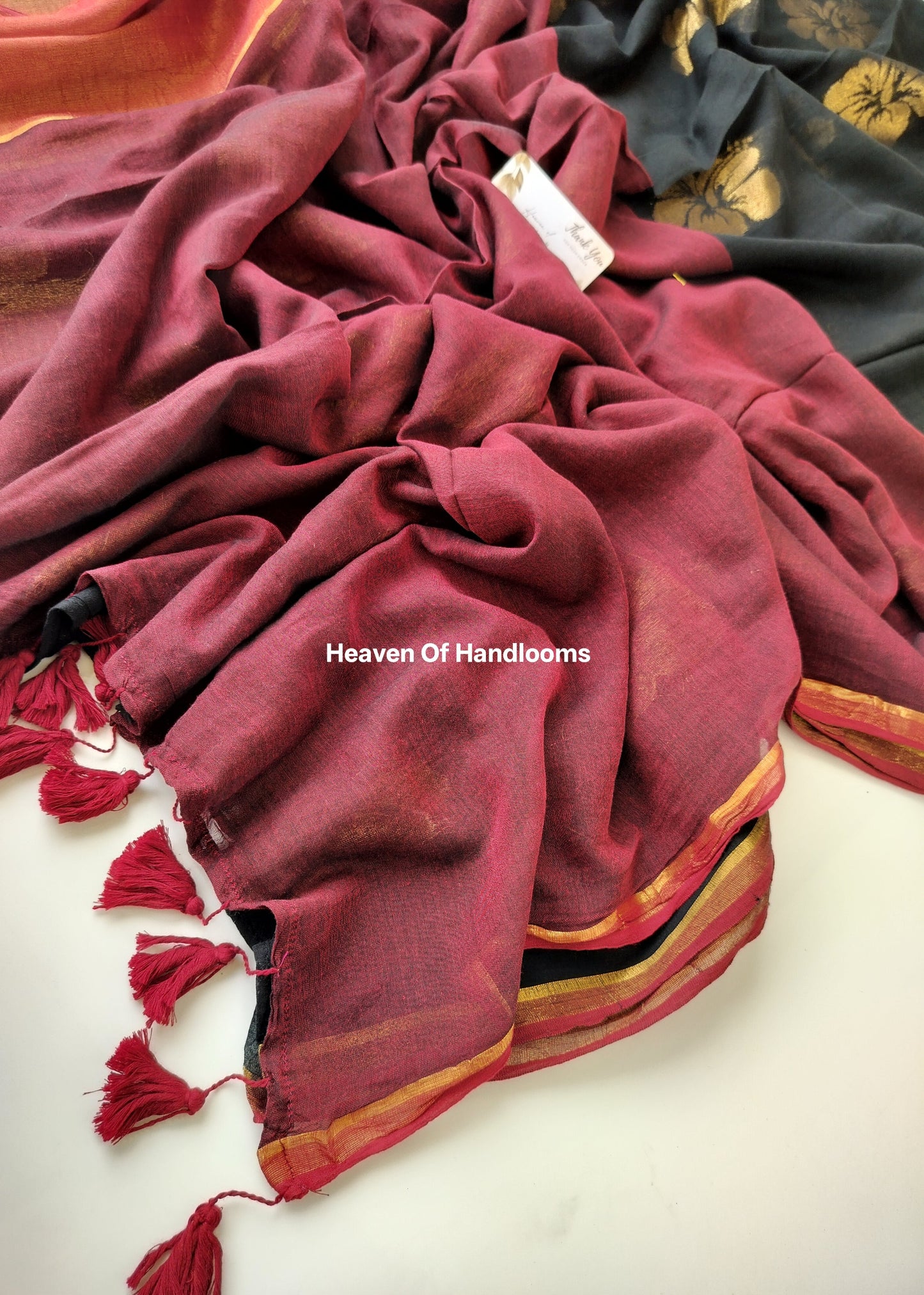 Festive Saree - Black Sembaruthi