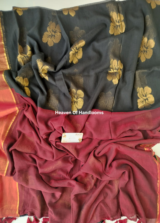 Festive Saree - Black Sembaruthi