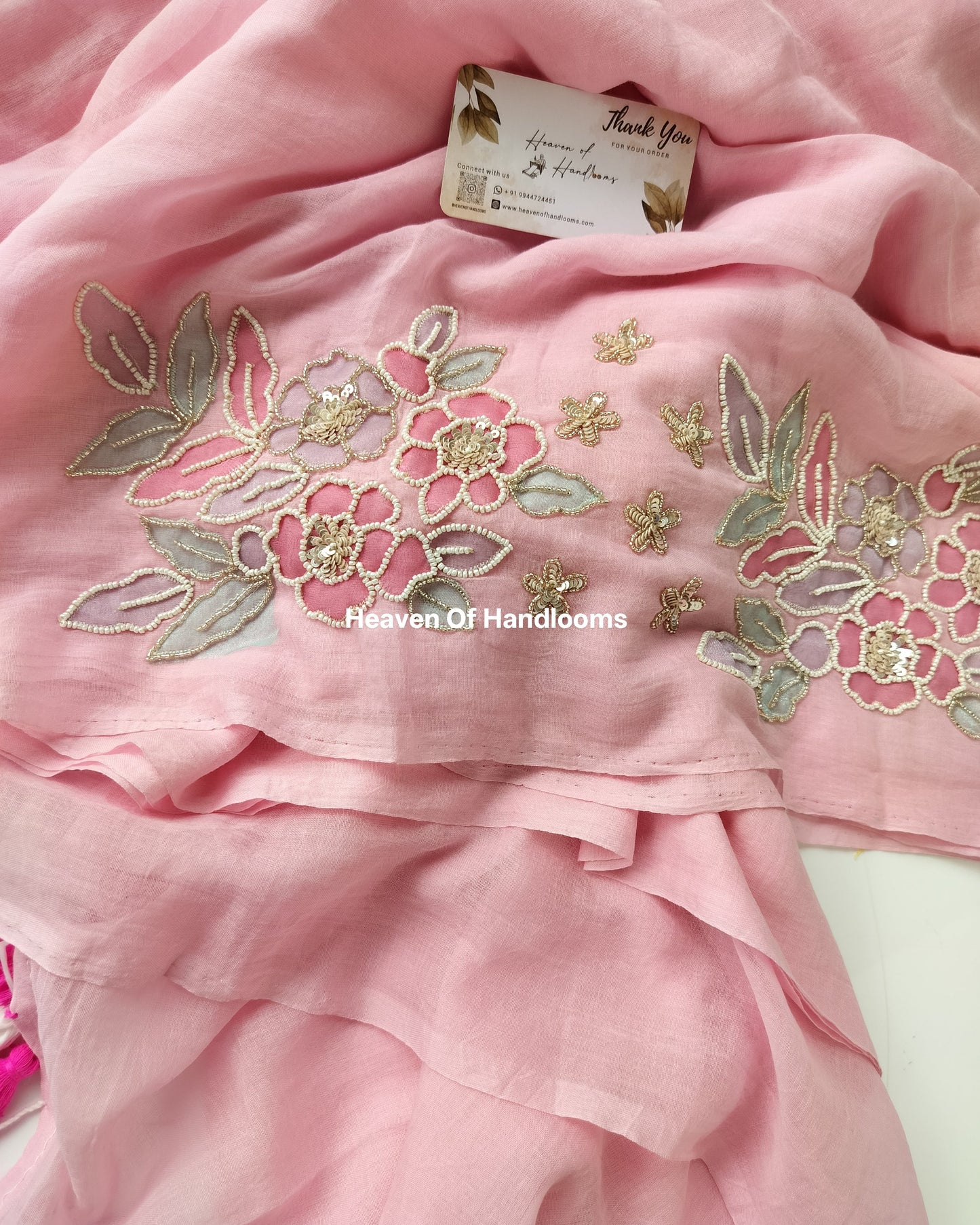 Premium Hand Stitch - Baby pink Katdana