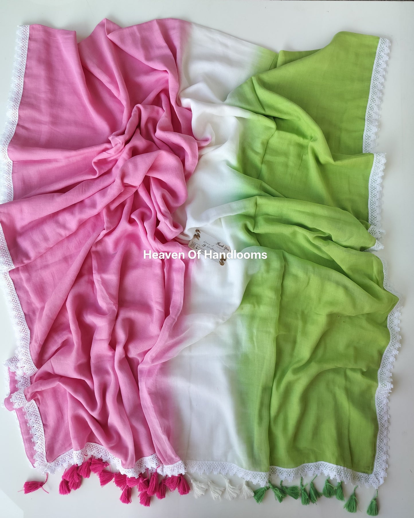 Festive Saree - Tie & Dye Lace