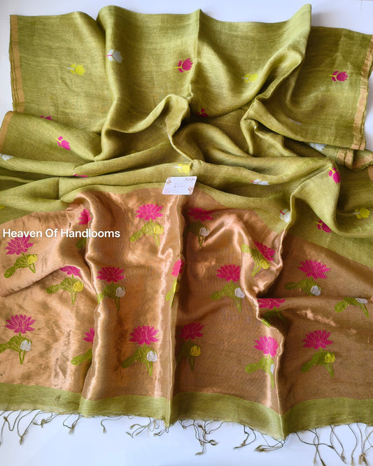 Linen by Silk - Mehandi Rose