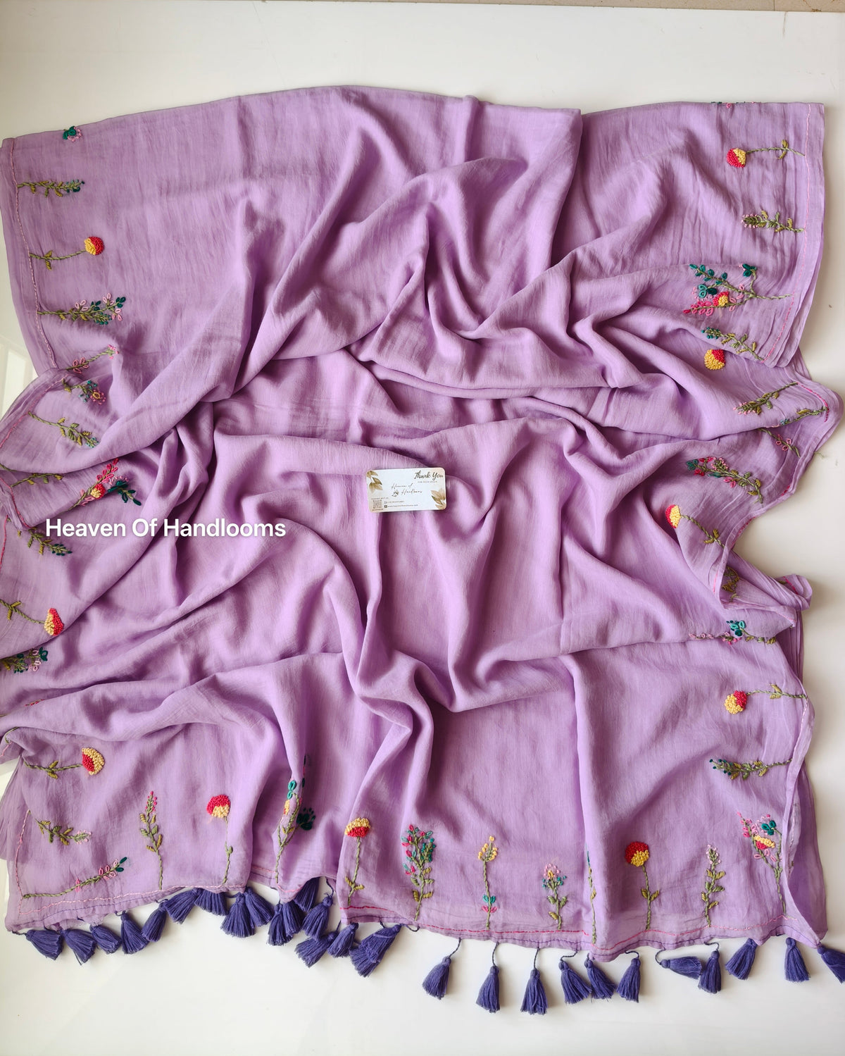 Premium Hand Stitch - Lilac Pastel Meadow