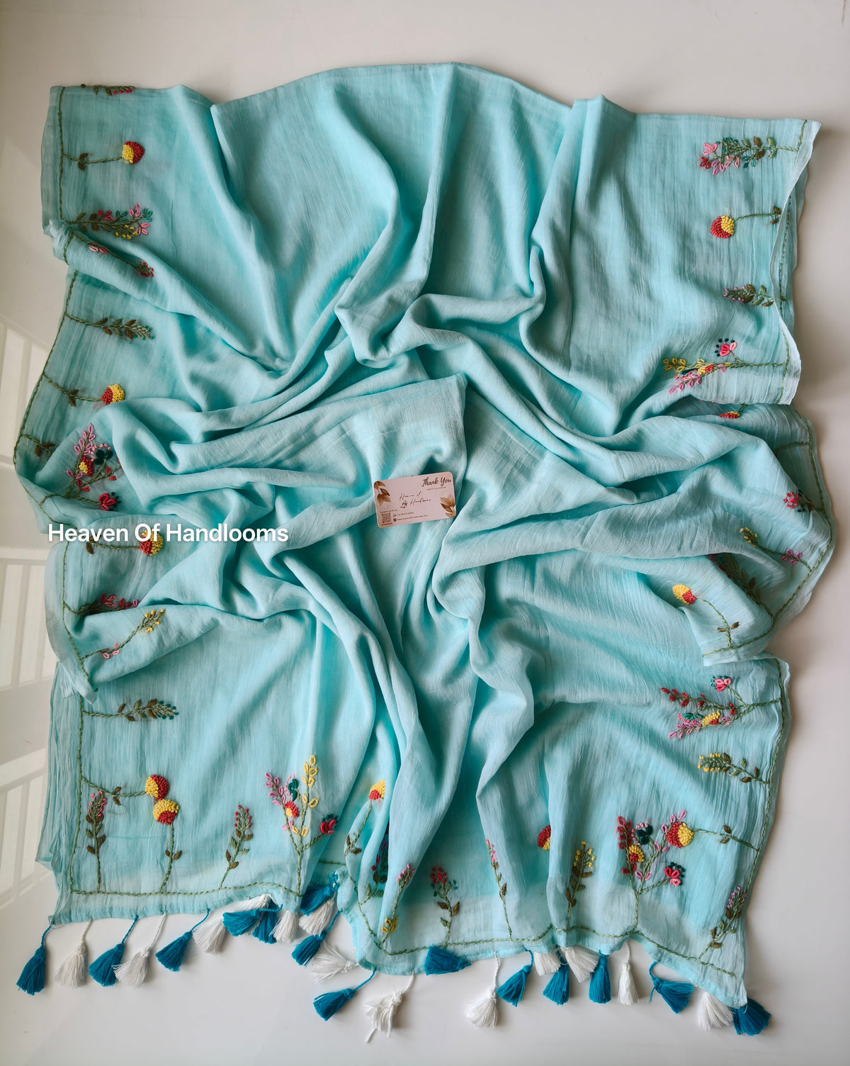 Premium Hand Stitch - Sky Pastel Meadow