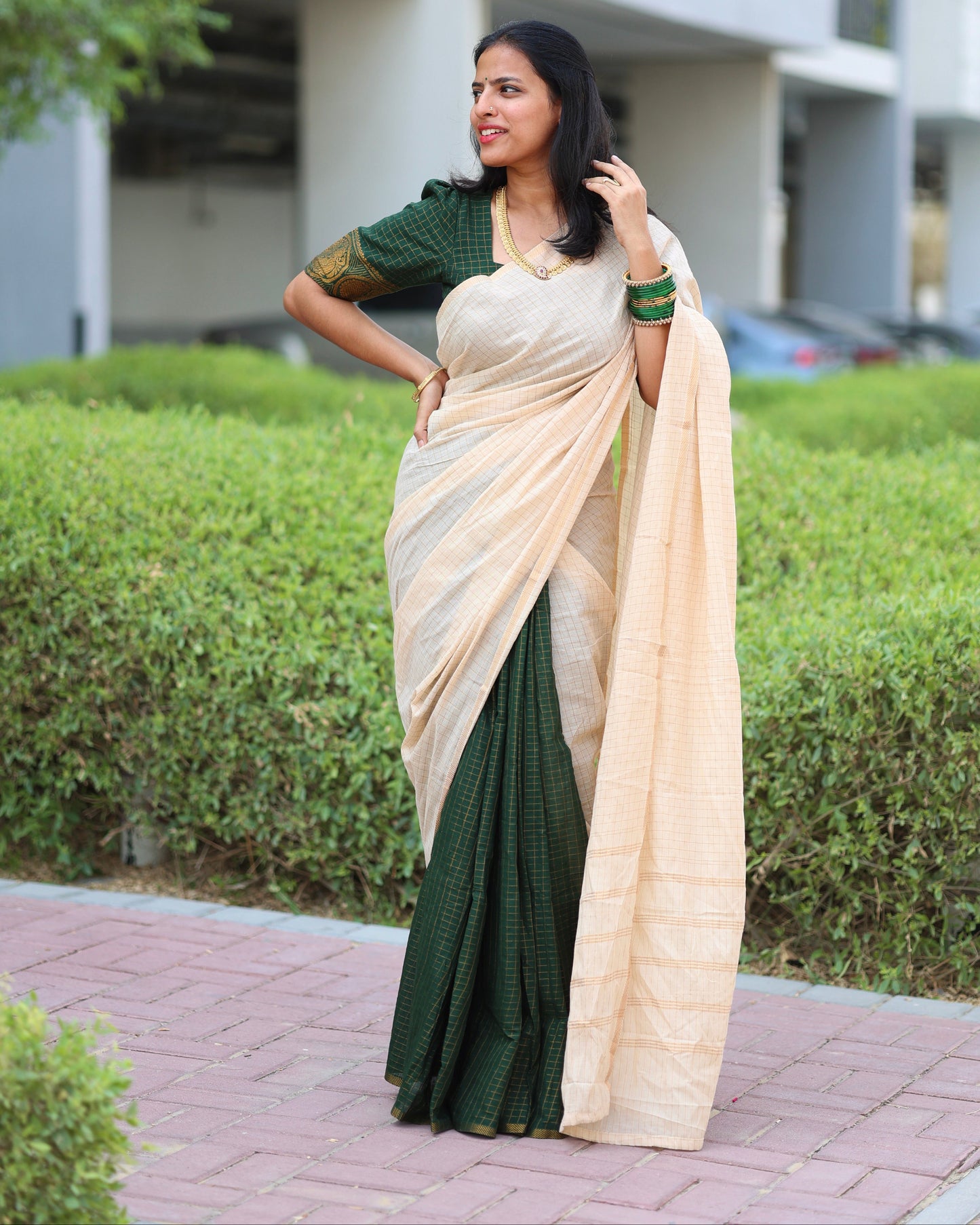 Sri Zari Kattam Half And Half