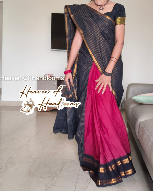 Black Pallu Ruthratcham