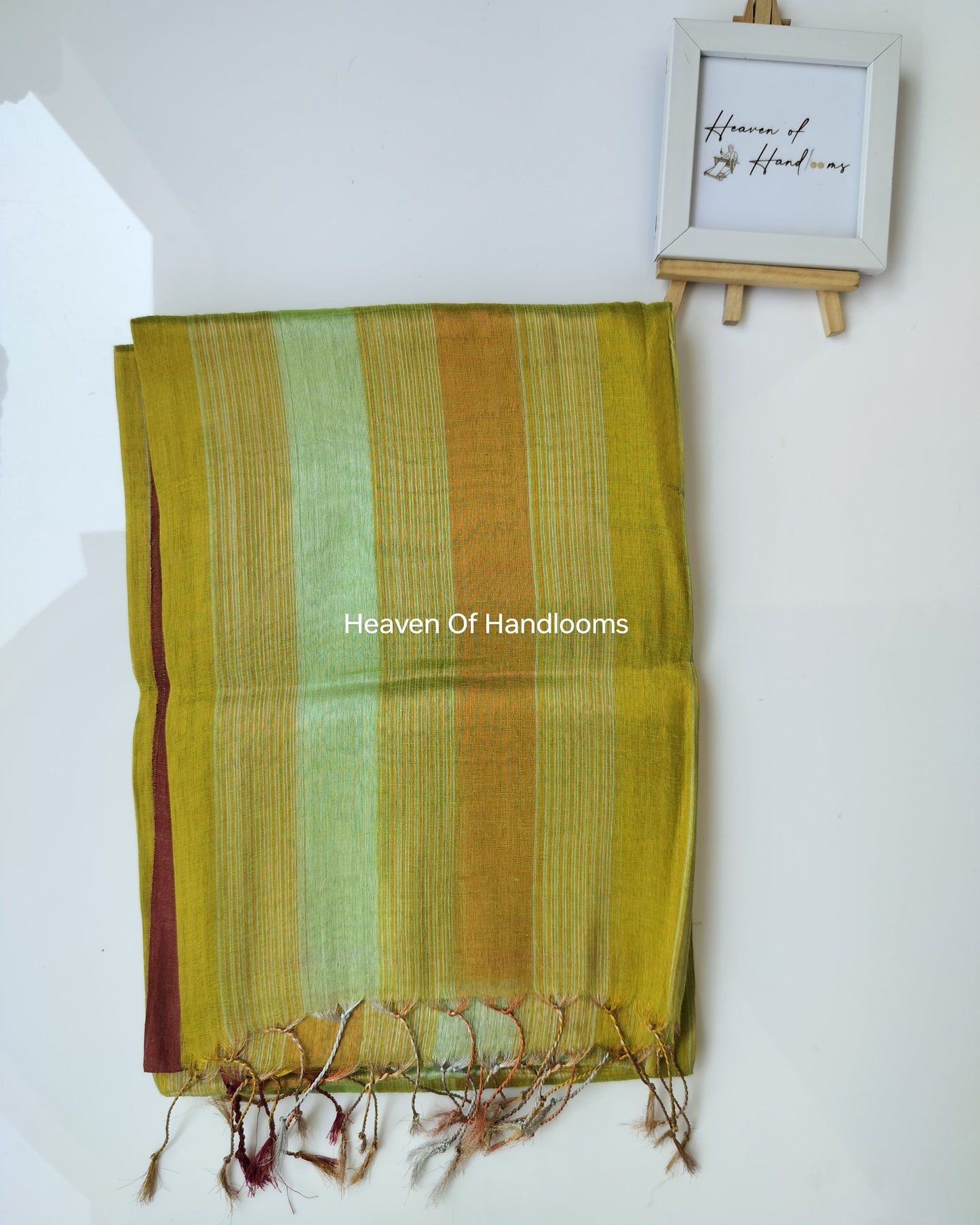 Tissue Saree - Accent Stripe