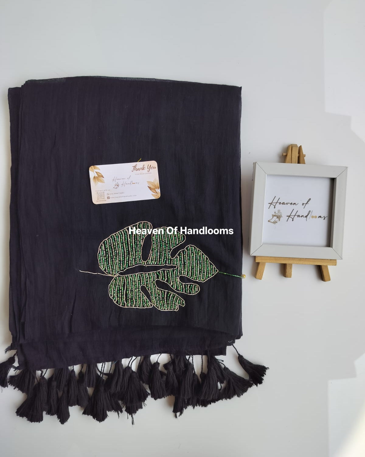 Premium Hand Stitch - Black Leaf Katdana