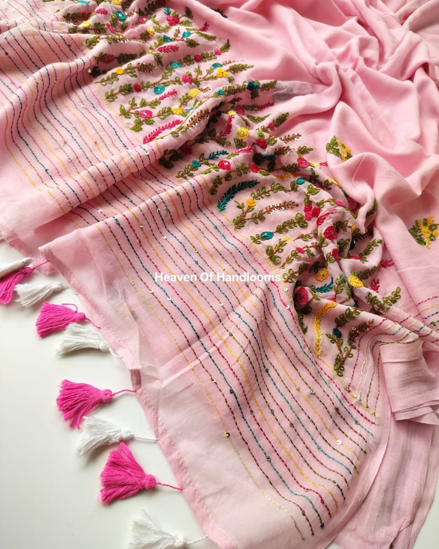 Premium Hand Stitch - Pink Bullion