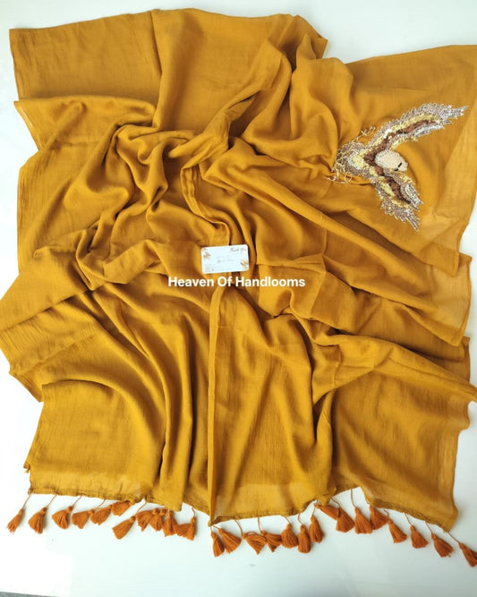 Premium Hand Stitch - Mustard Eagle
